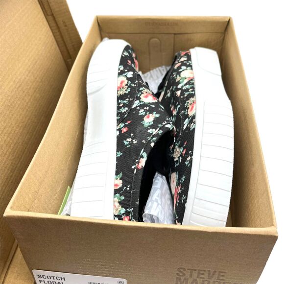 Steve Madden Slip on Sneakers Scotch Floral Women Size 10 New in Box with Dust - Picture 5 of 16